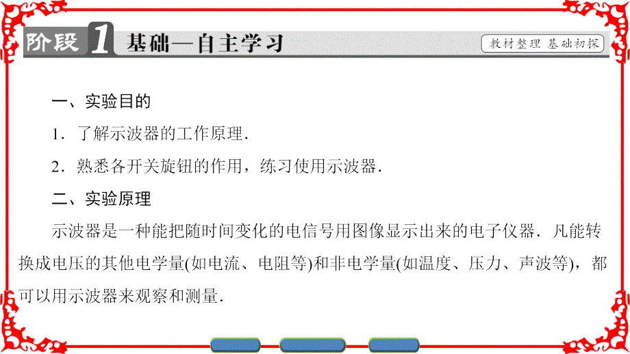 2016-2017学年教科版选修3-2 示波器的使用 课件（22张）_第2页