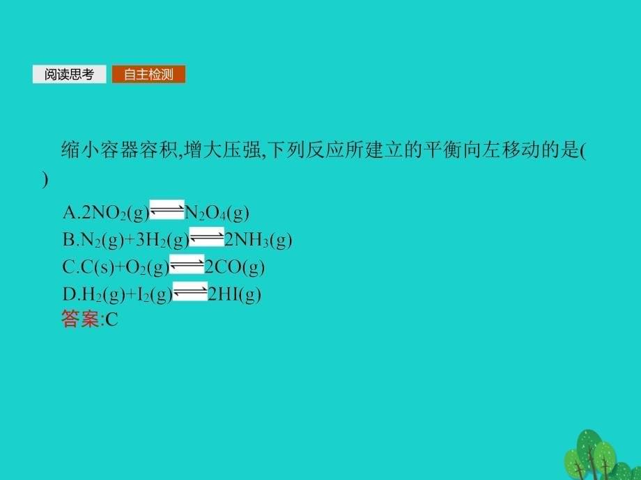 2017-2018学年人教版选修4 第2章第3节 化学平衡（第2课时） 课件（24张）_第5页