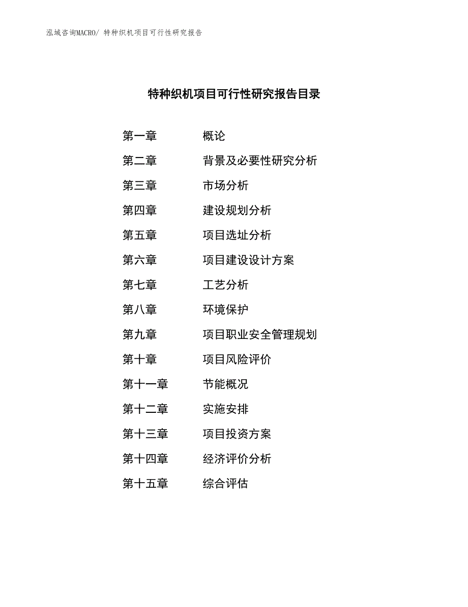 （参考模板）特种织机项目可行性研究报告_第3页