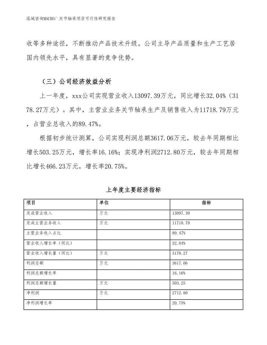 （参考模板）关节轴承项目可行性研究报告_第5页