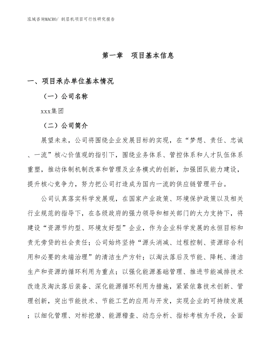 （模板）剖层机项目可行性研究报告_第4页