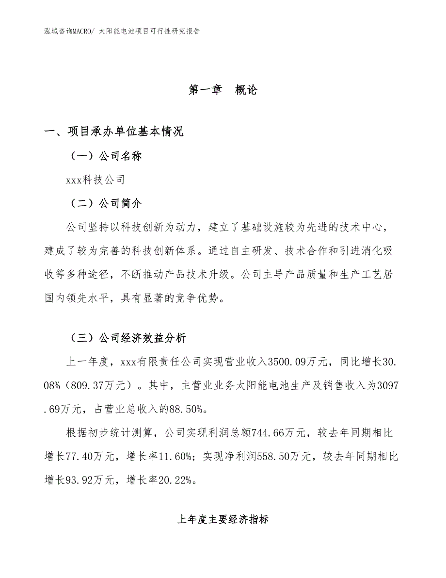 （参考模板）太阳能电池项目可行性研究报告_第4页