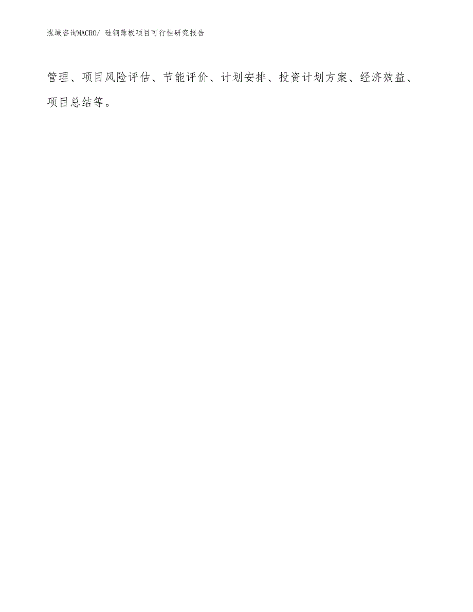 （立项审批）硅钢薄板项目可行性研究报告_第2页