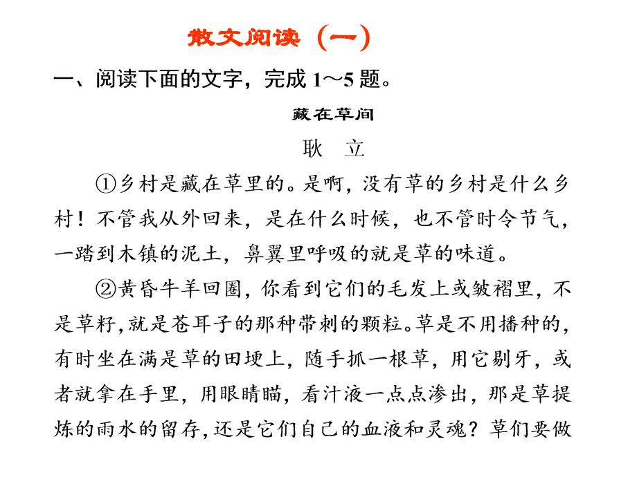 《高考散文阅读》ppt课件_第1页