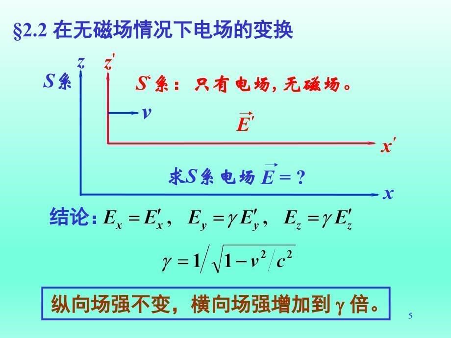 清华大学陈信义教授 电磁学（第三册）课件（完整版）电磁学（第三册）第2章 运动电荷的电场_第5页