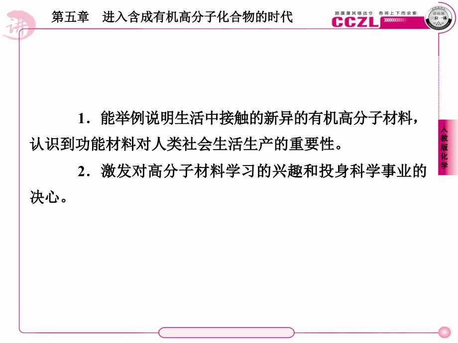 高二化学选修5课件：53功能高分子材料_第3页