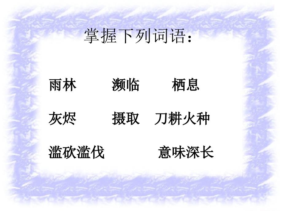 语文版初中语文八年级上册《雨林的毁灭-世界性灾难_第4页