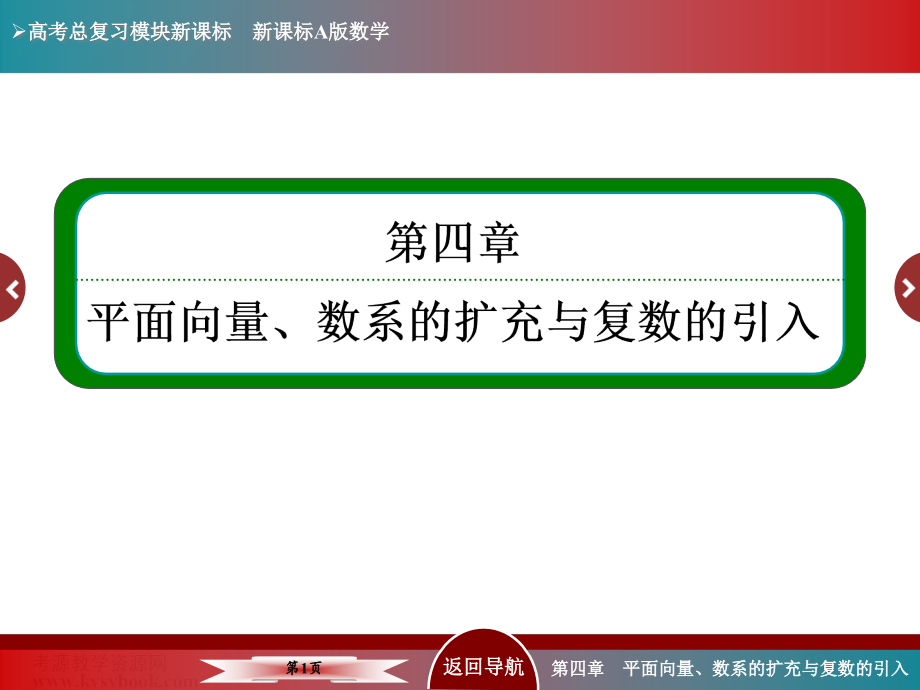 平面向量数量积与平面向量应用举例2015年高考总复习_第1页