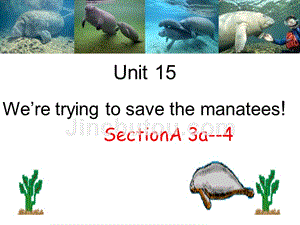 初中英语九年级　unit15《we''retryingtosavethemanateese