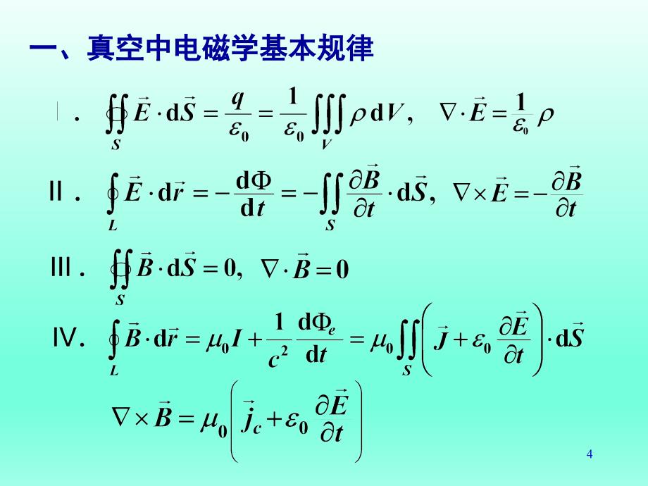 清华大学陈信义教授 电磁学（第三册）课件（完整版）电磁学（第三册）第11章 麦克斯韦方程组 和电磁辐射_第4页