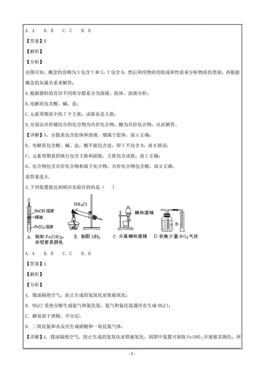 江西省红色七校2019届高三第一次联考化学----精校解析Word版_第2页