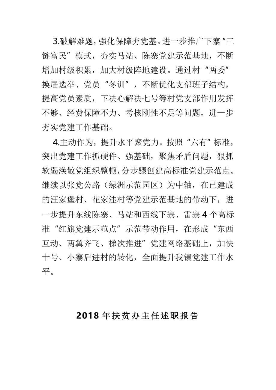 支部书记抓党建述职报告与2018年扶贫办主任述职报告两篇_第5页