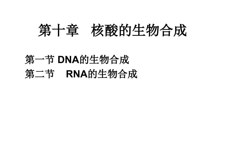 核酸的生物合成-2_第1页