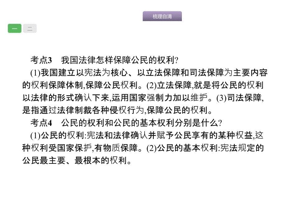 2018届中考政治一轮复习优化指导课件：4.1 权利义务伴我行_第5页