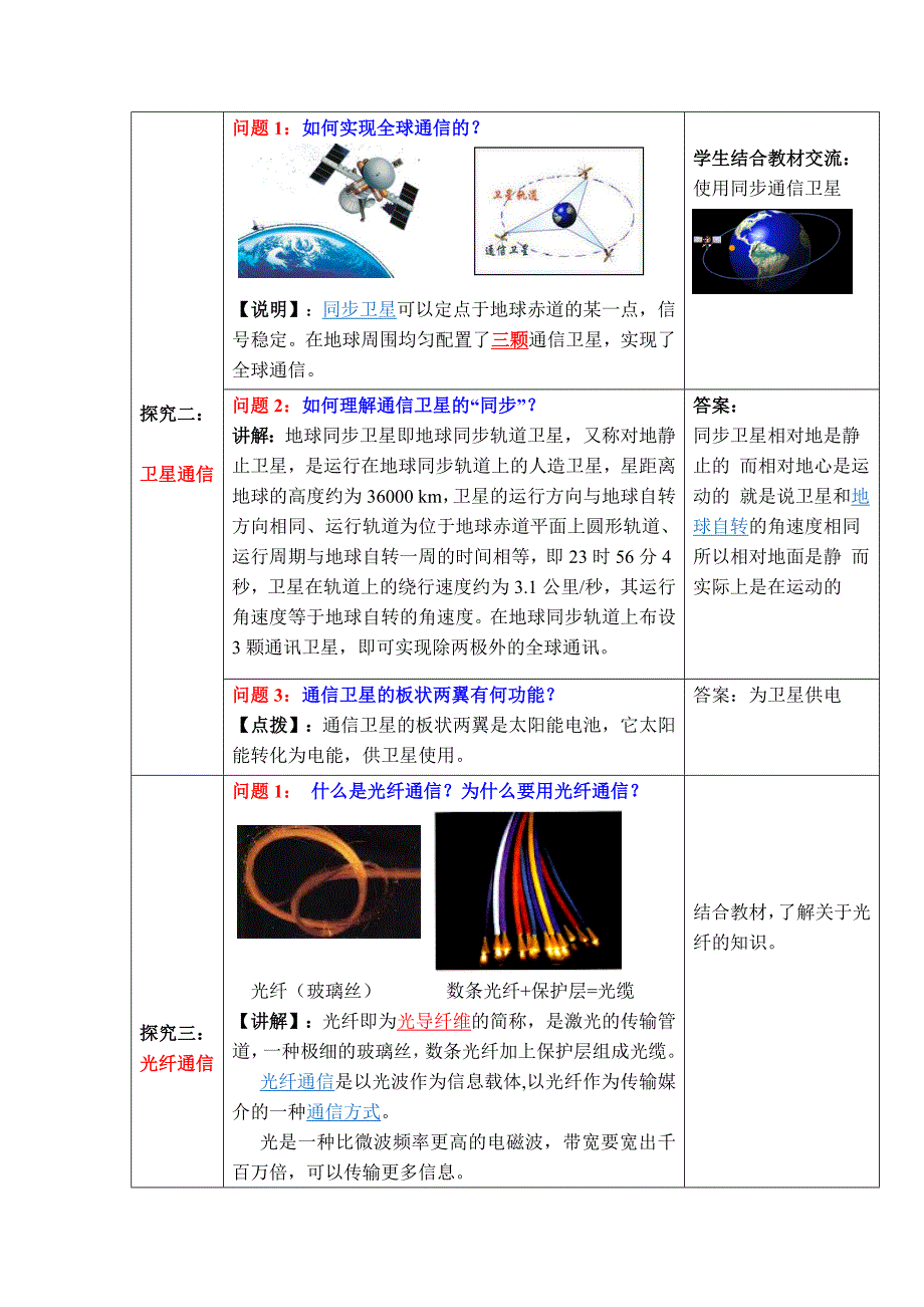 【典中点】人教版九年级物理教案 21.4 【教学设计一】 越来越宽的信息之路_第3页