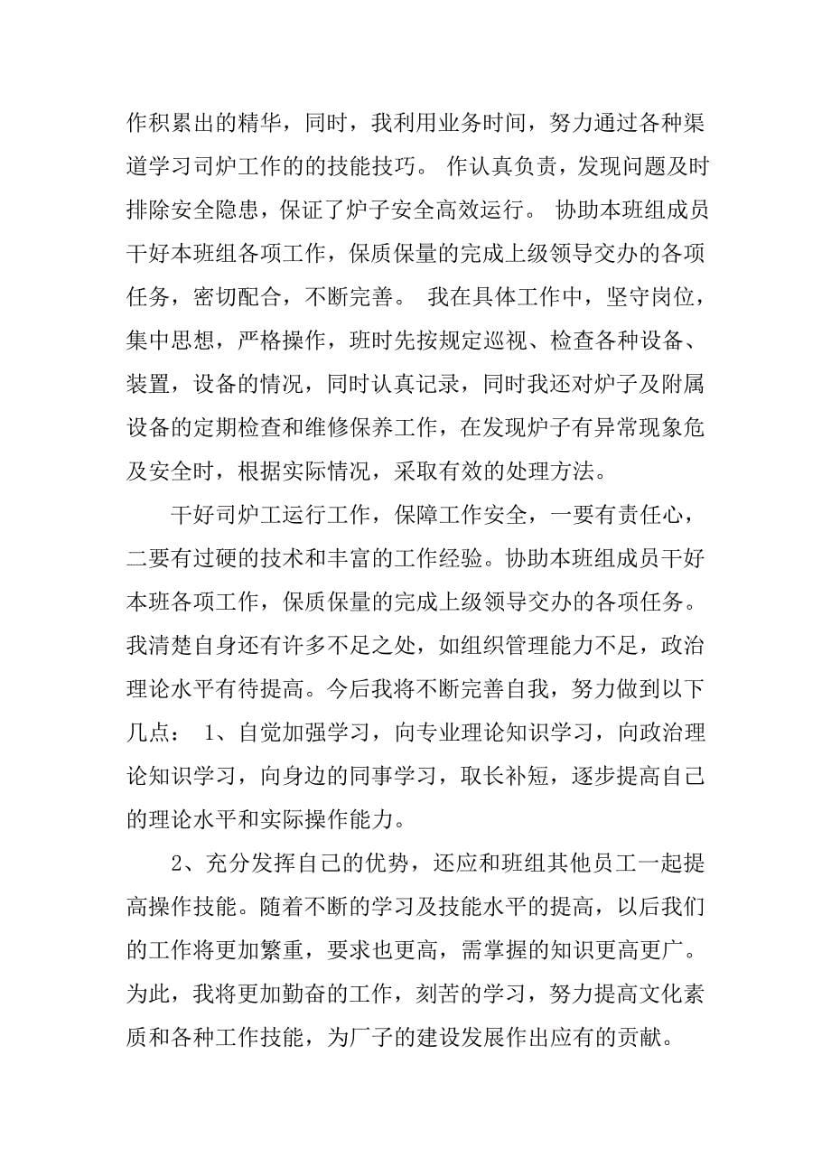 司炉工技师工作总结.doc_第5页