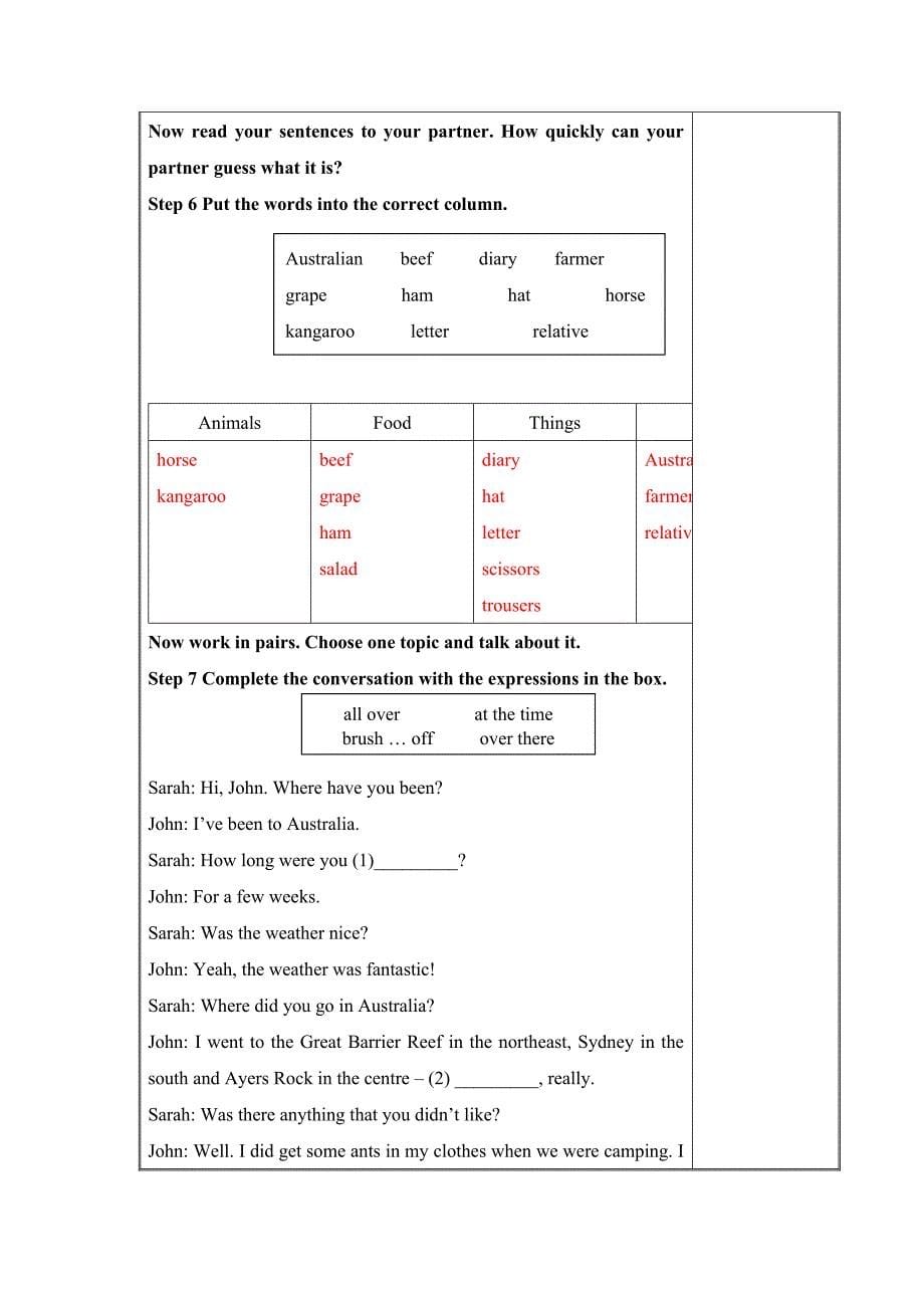 【典中点】九年级英语外研版上册教案：module10 unit 3_第5页