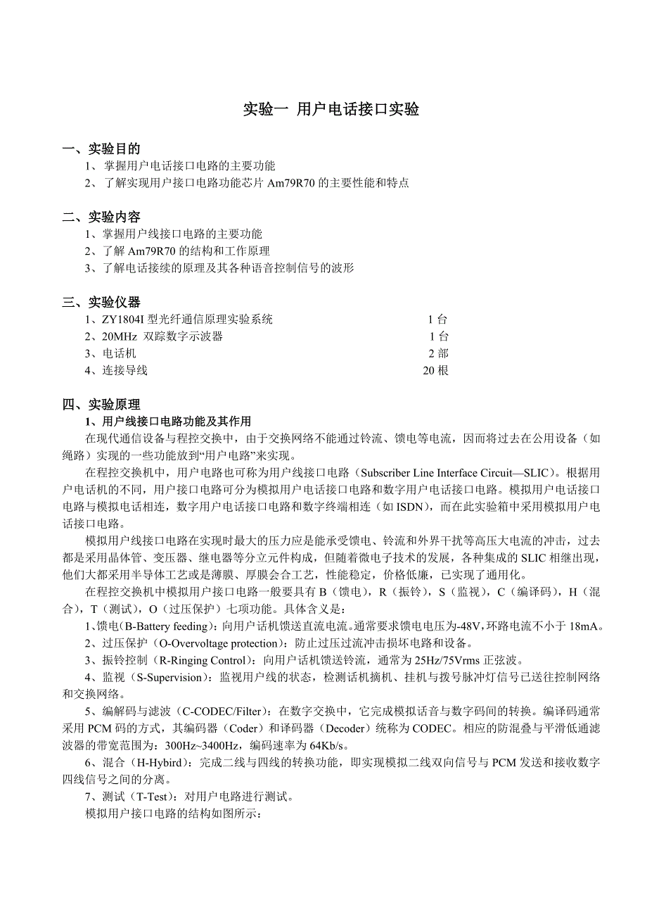 光纤通信实验报告汇总_第1页