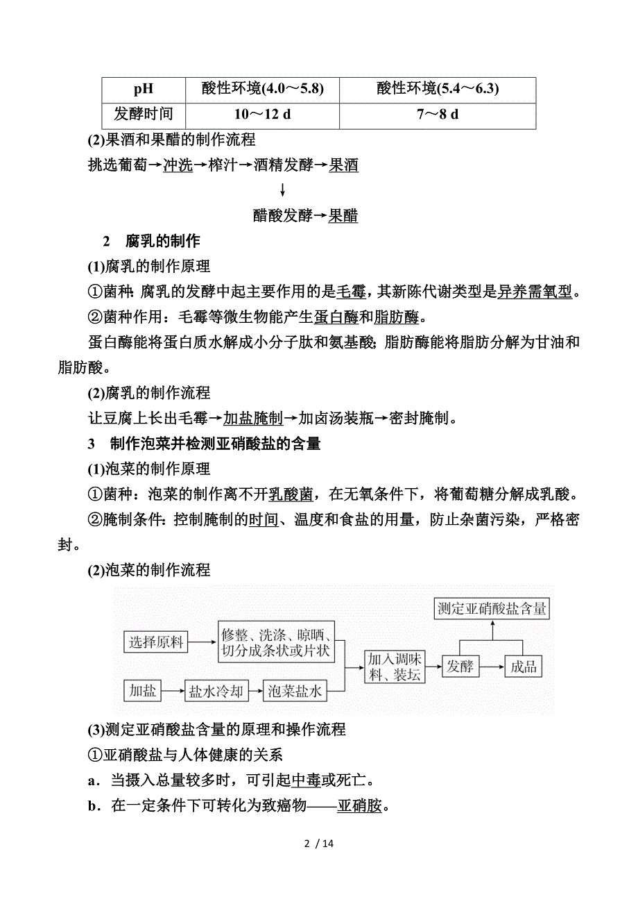 2017届生物一轮教学案：专题26考点一　传统发酵技术 Word版含解析.doc_第2页