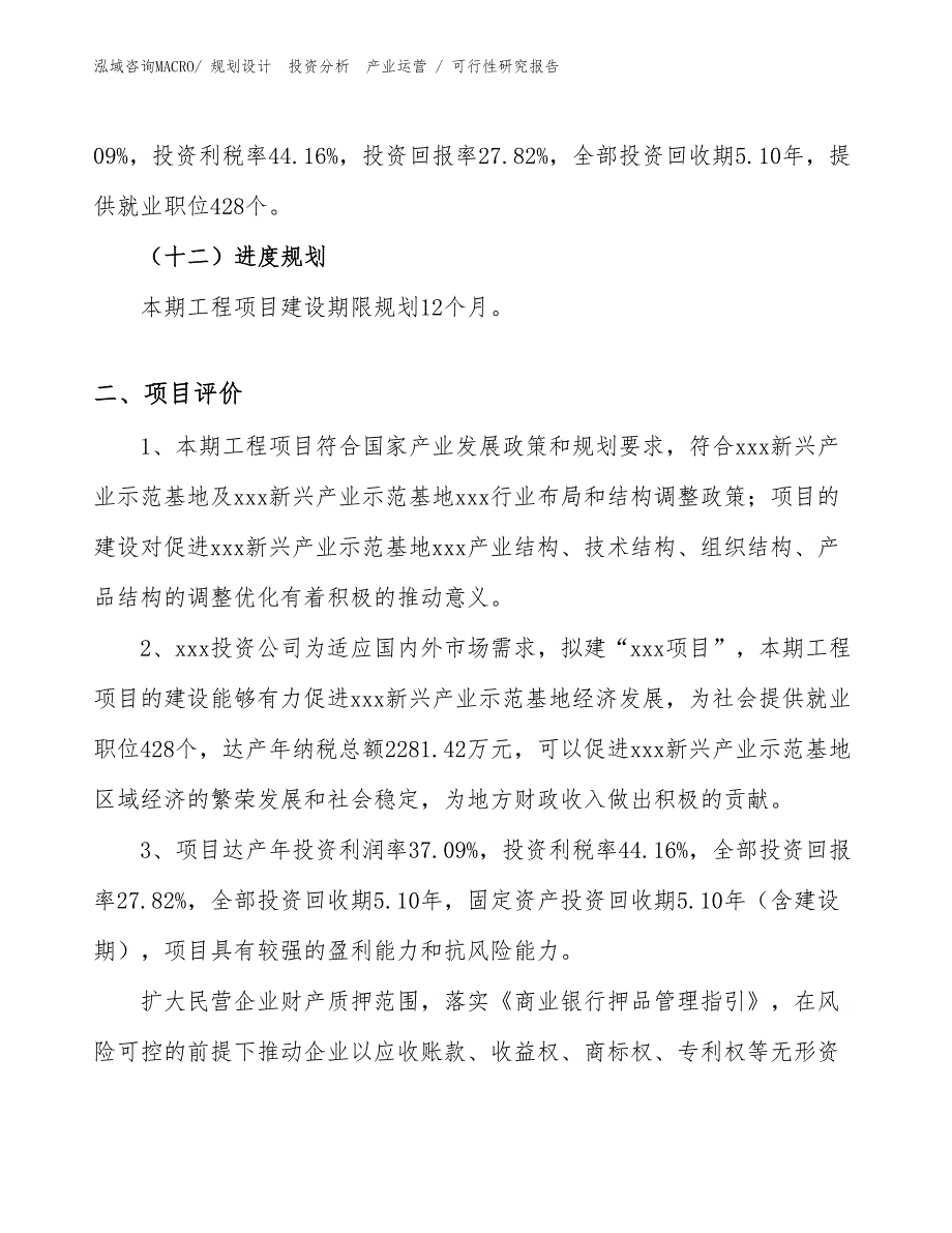 PA46投资项目可行性研究报告（范文）_第3页