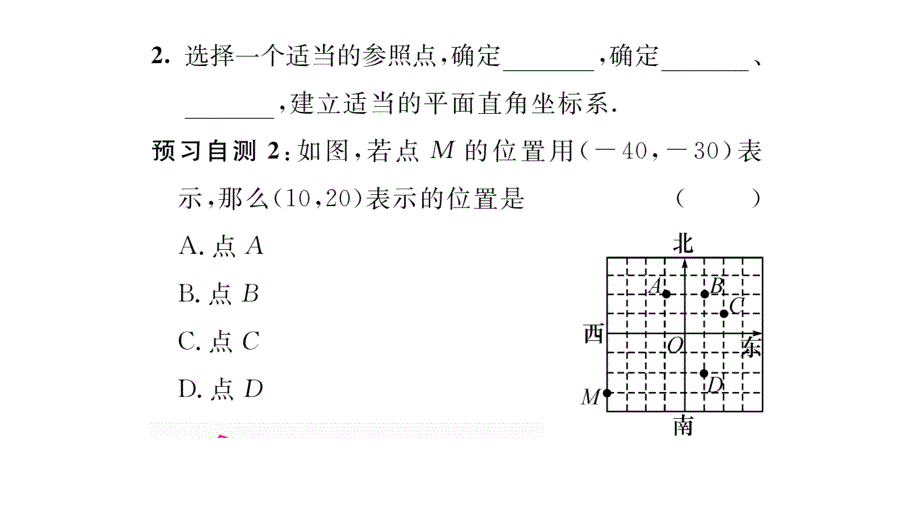 【精英新课堂】八年级（北师大版）数学上册课件：3.2 第2课时  建立平面直角坐标系确定点的坐标_第3页