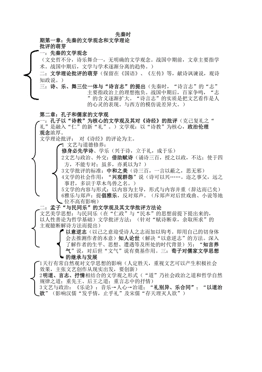 【精品】笔记整理(张少康《中国文学理论批评史》笔记——应付考研考博)_第1页