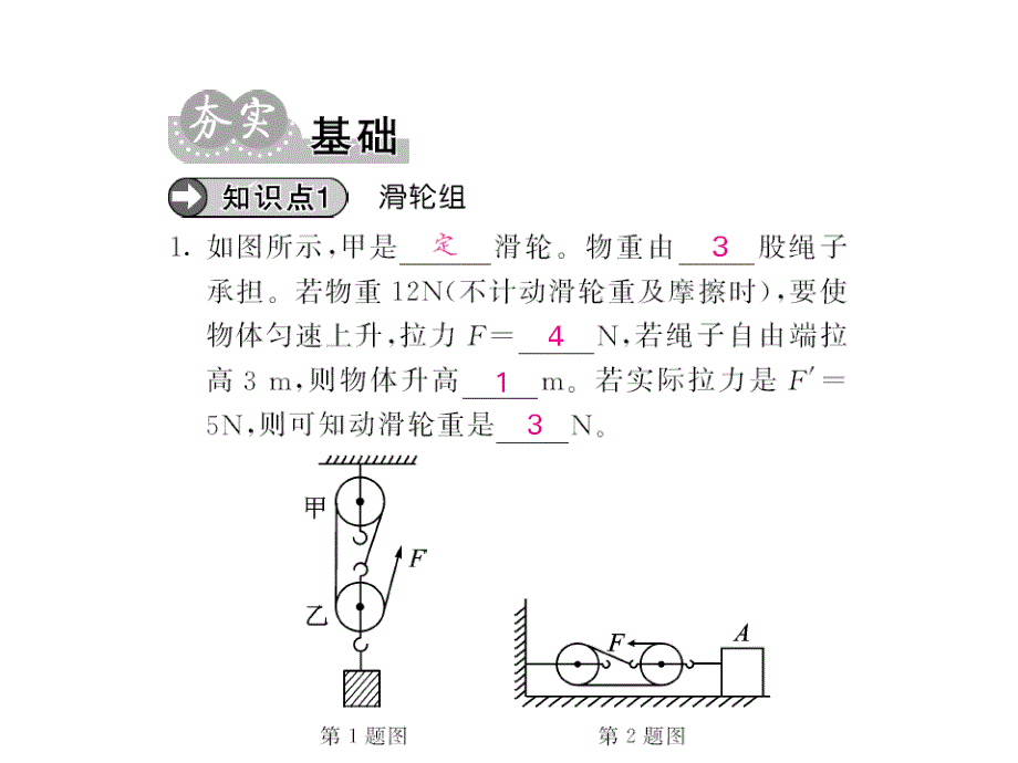 【课堂内外】八年级物理下（人教版）教用课件：第12章 73-74_第3页