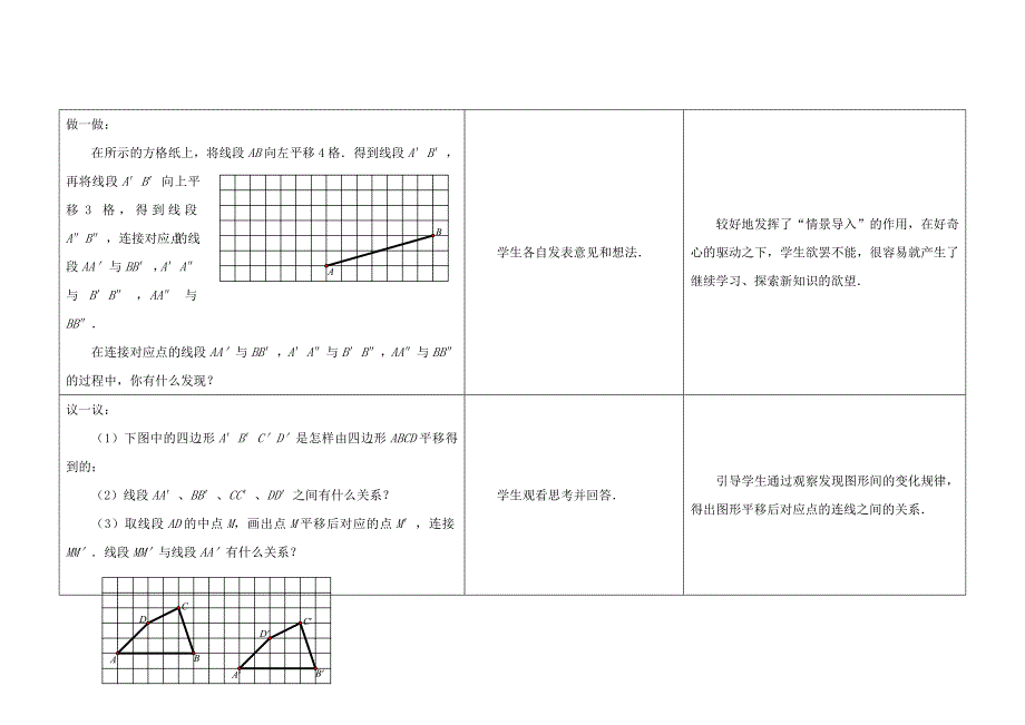 七年级数学下册 7.3  图形的平移教案 （新版）苏科版_第4页