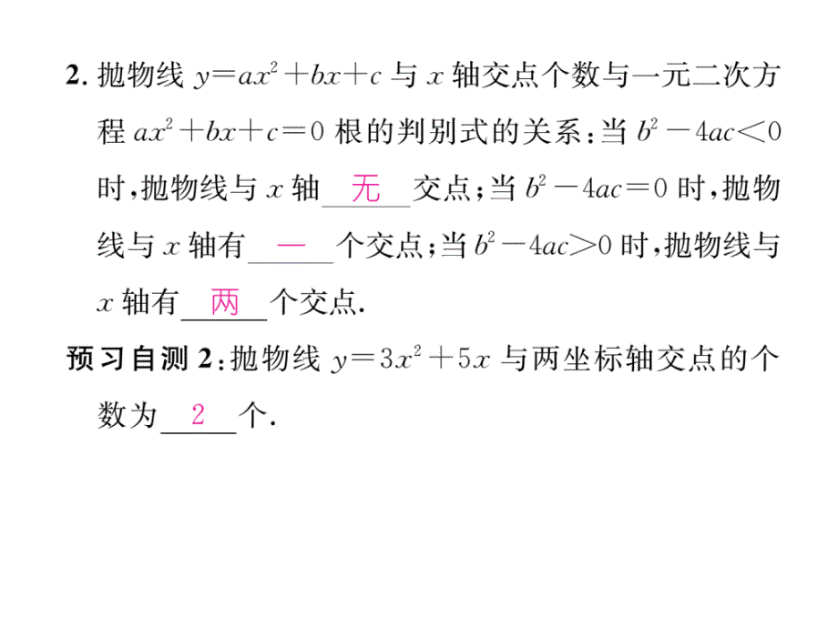 【精英新课堂】九年级（人教版）数学上册配套课件：22.2 第1课时  二次函数与一元二次方程_第3页