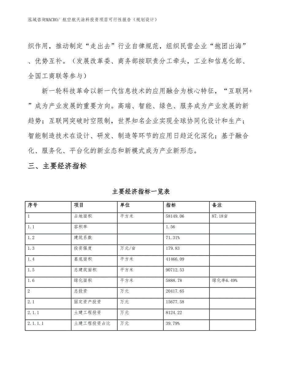 航空航天涂料投资项目可行性报告（规划设计）_第5页