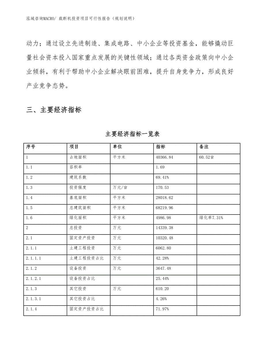 裁断机投资项目可行性报告（规划说明）_第5页