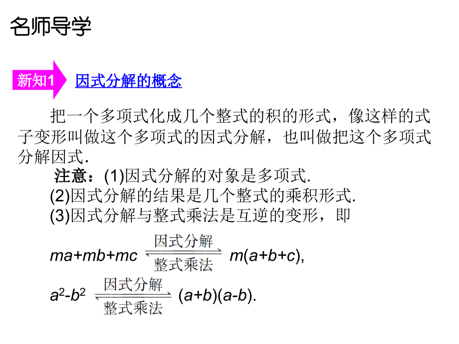 广东学导练 八年级数学上册人教版课件：十四章14.3.1_第4页