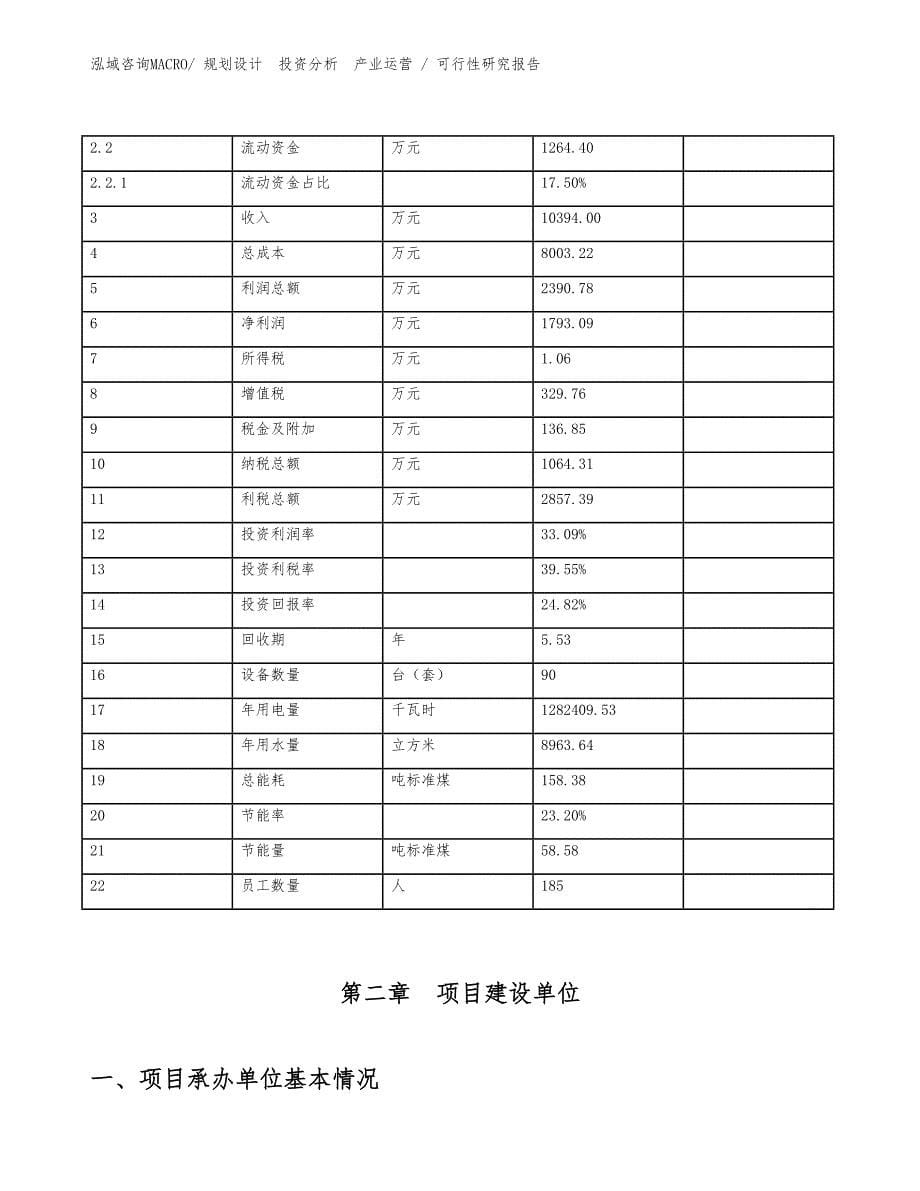 畚箕投资项目可行性研究报告（案例）_第5页