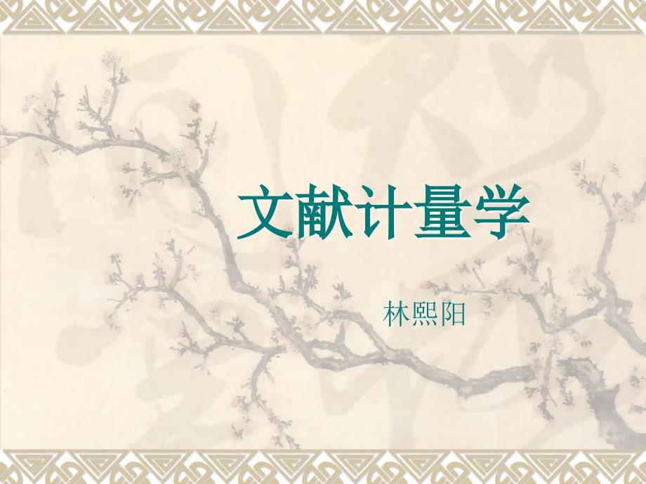 文献计量学－第一章_第1页