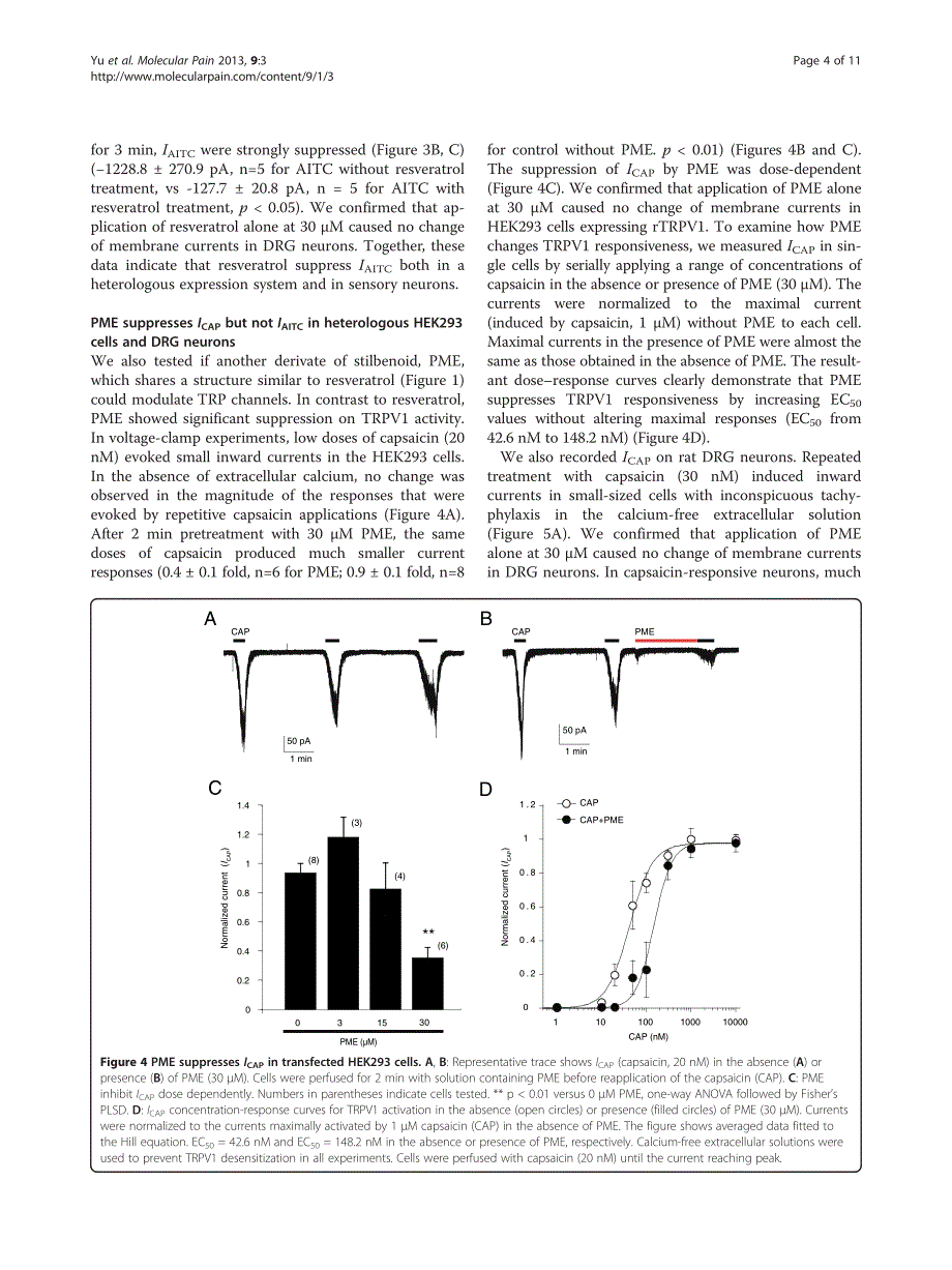 modulation of trp channels by resveratrol and other stilbenoids_第4页