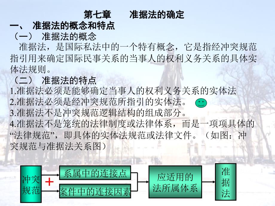 国际私法第7章准据法的确定_第1页