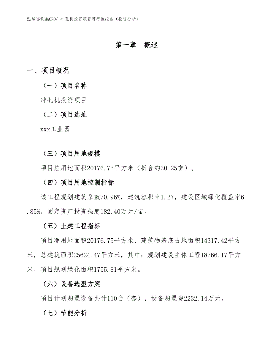 冲孔机投资项目可行性报告（投资分析）_第2页