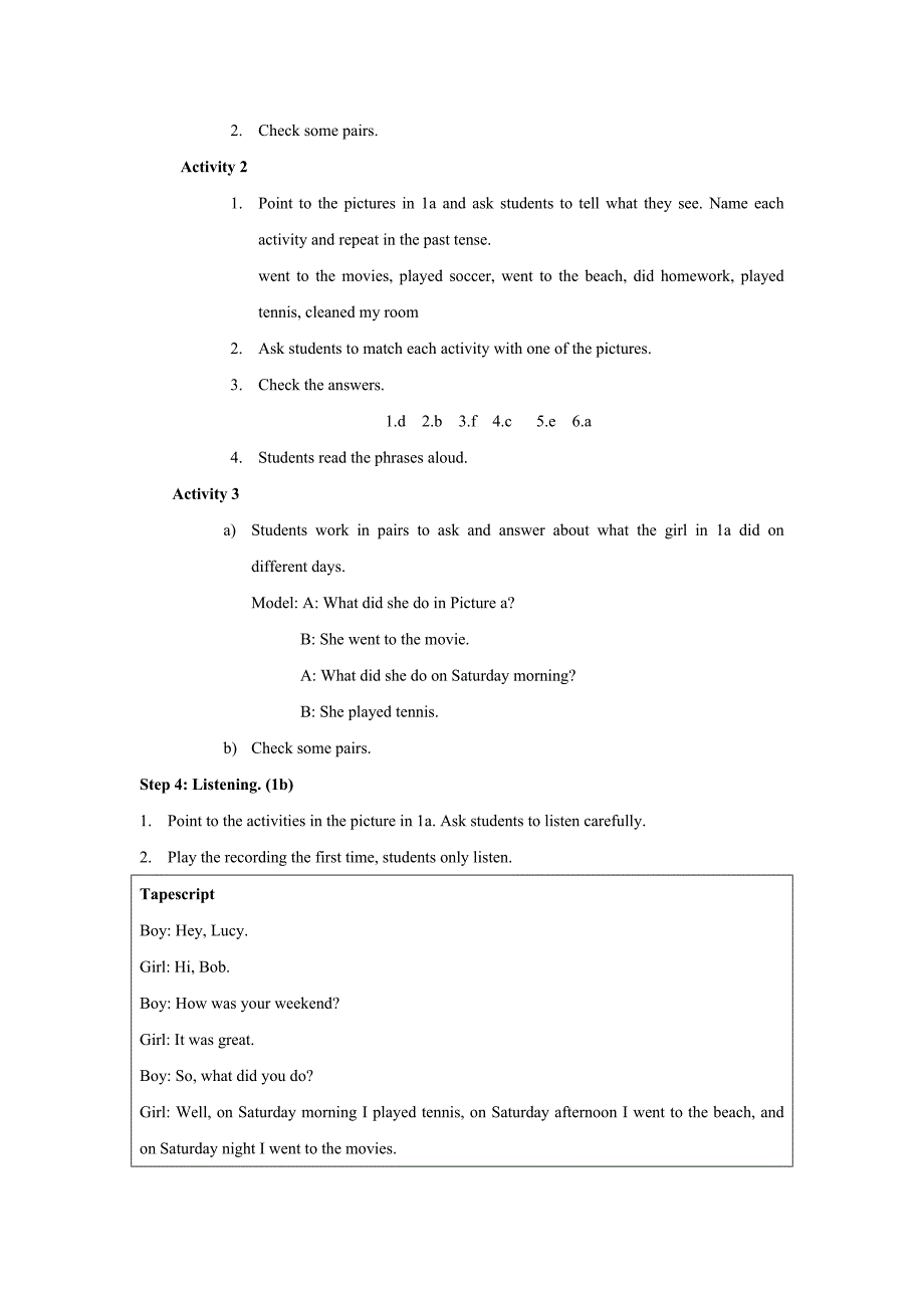 下新目标七年级英语下册教案：unit12 教案 (2)_第3页