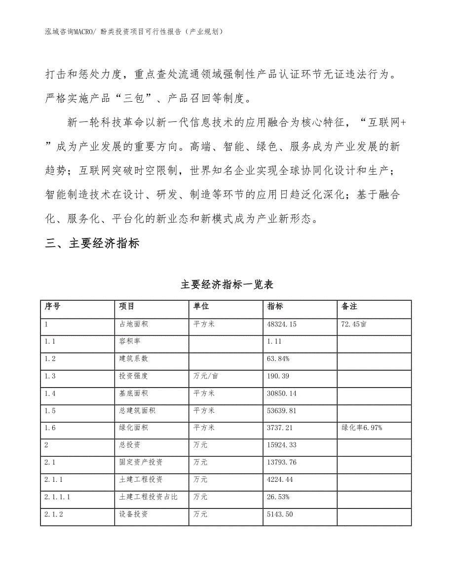 酚类投资项目可行性报告（产业规划）_第5页