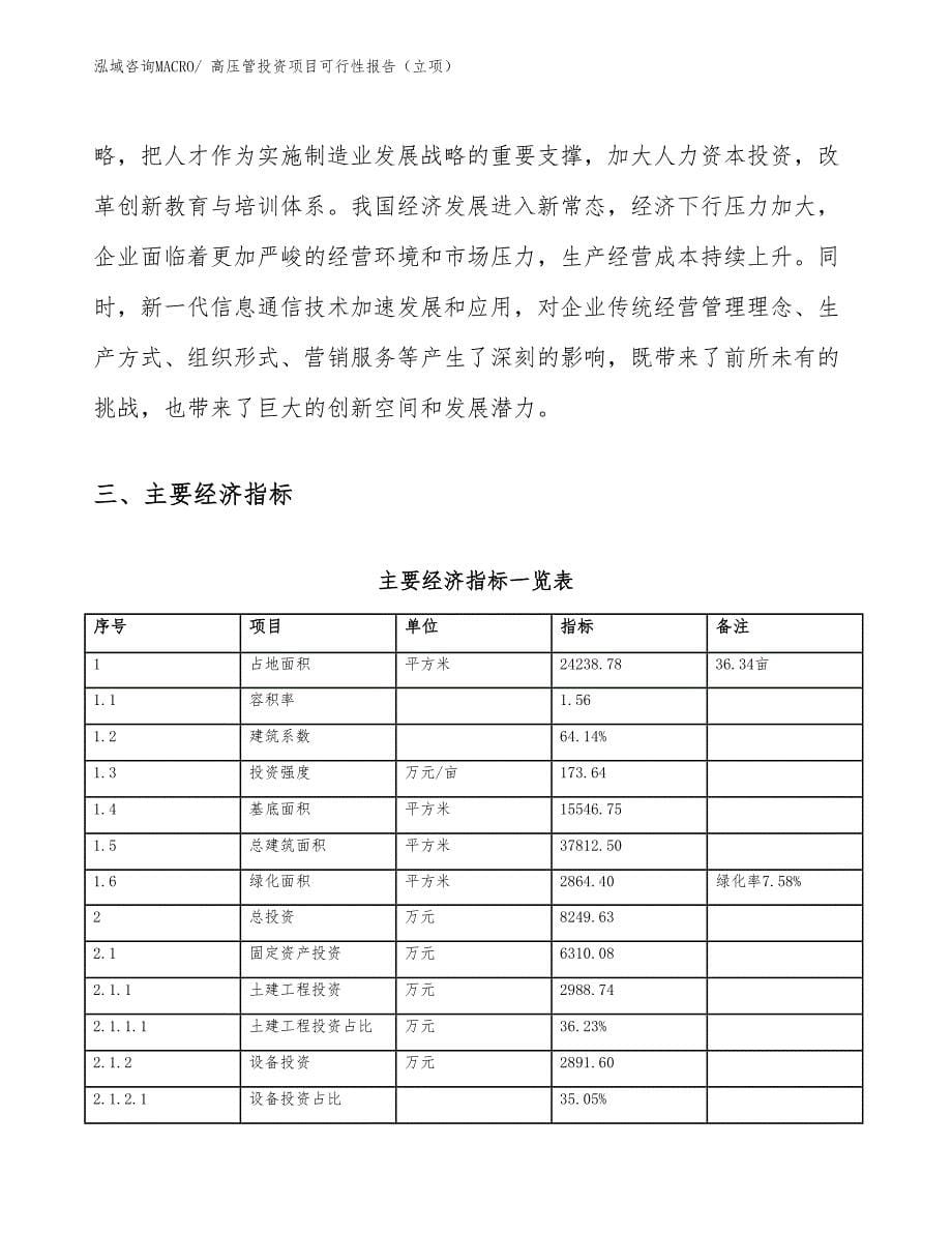 高压管投资项目可行性报告（立项）_第5页