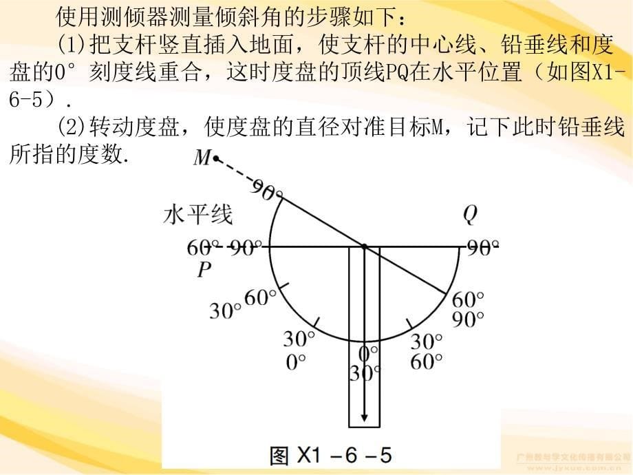 【广东学导练】九年级数学下册（北师大版）课件：1.6 利用三角函数测高_第5页