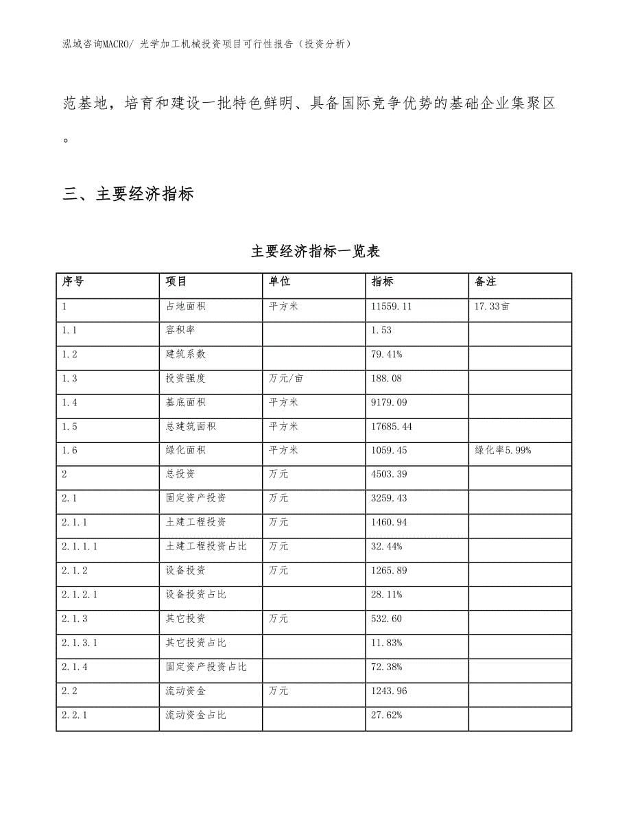 光学加工机械投资项目可行性报告（投资分析）_第5页