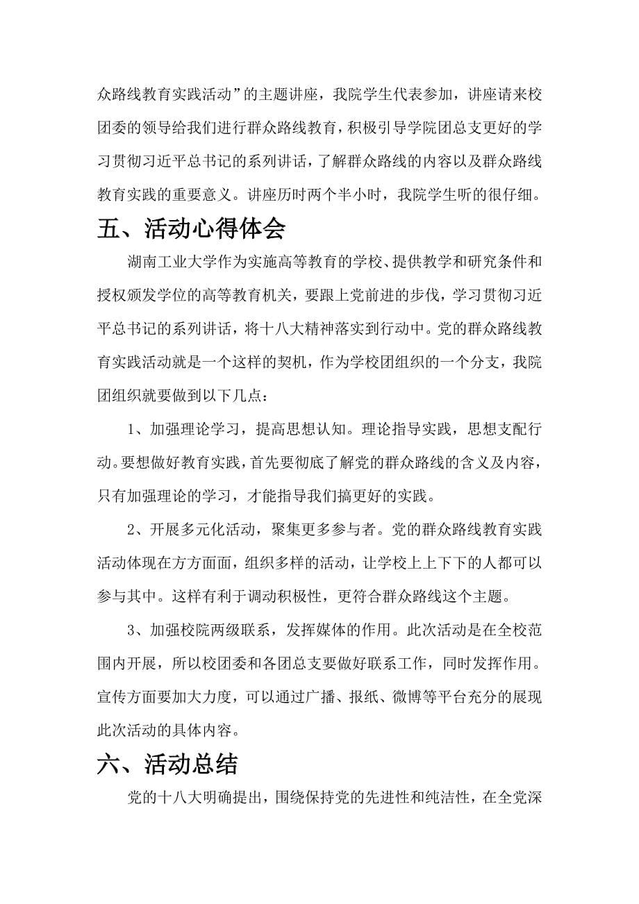 关于实施党的群众路线教育实践活动的总结_第5页