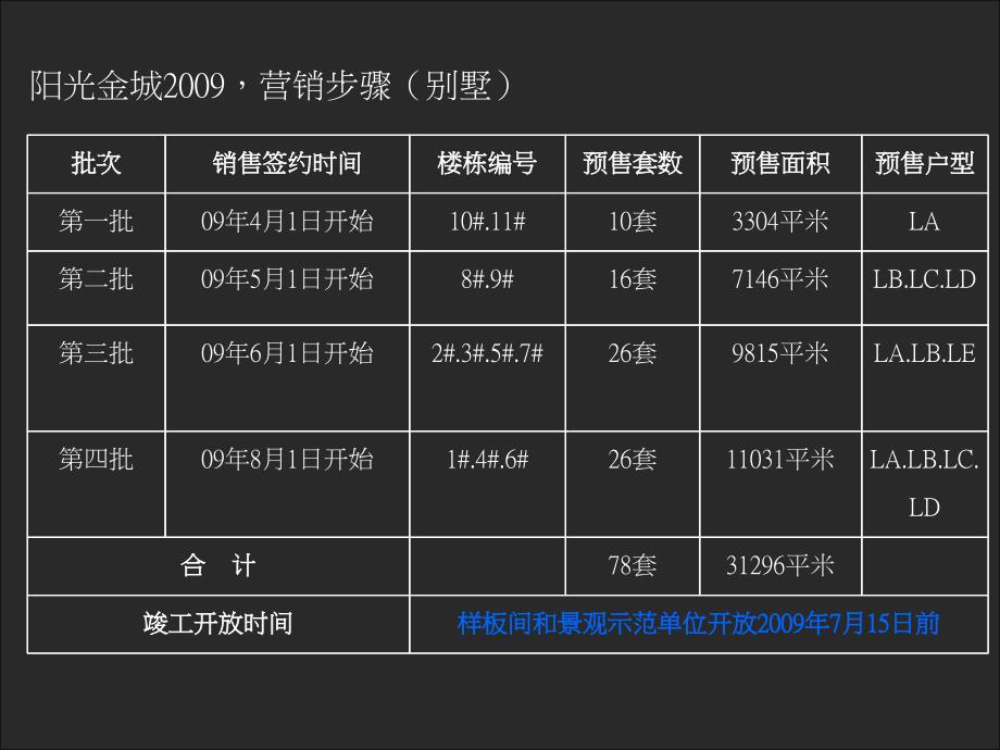 2009西安高新70万㎡阳光金城年度推广_第3页