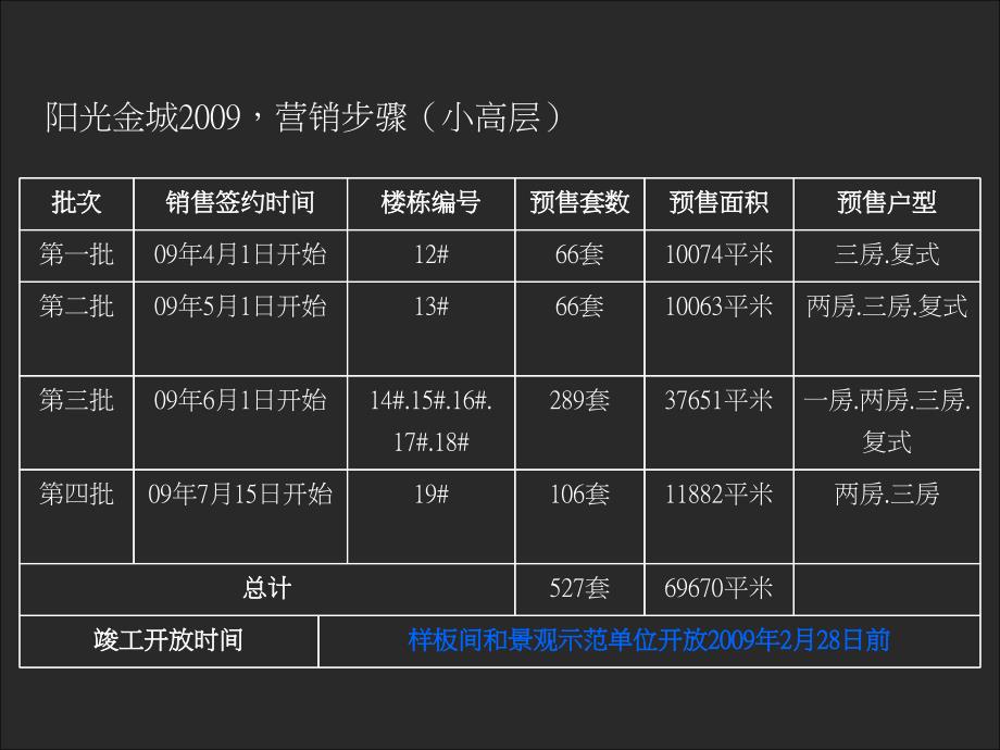 2009西安高新70万㎡阳光金城年度推广_第4页