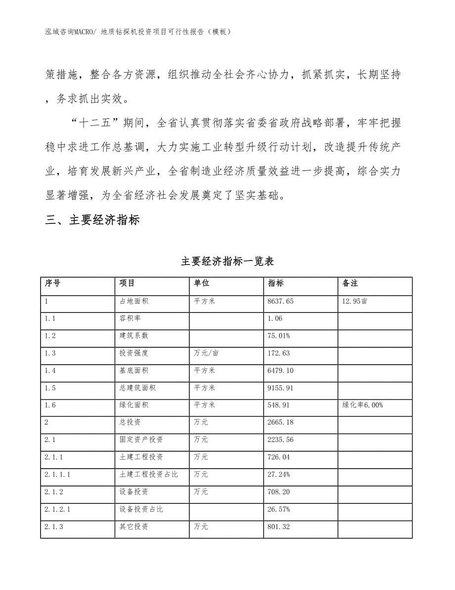 地质钻探机投资项目可行性报告（模板）_第5页