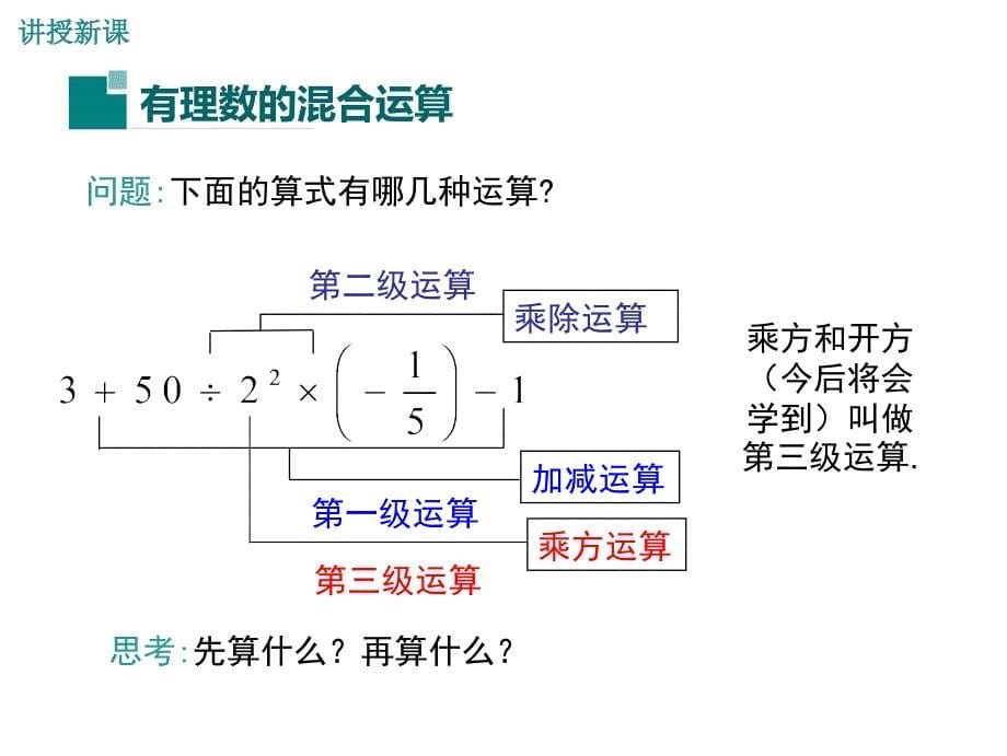 【学练优】华师大版七年级数学上册精品教学课件：2.13 有理数的混合运算_第5页