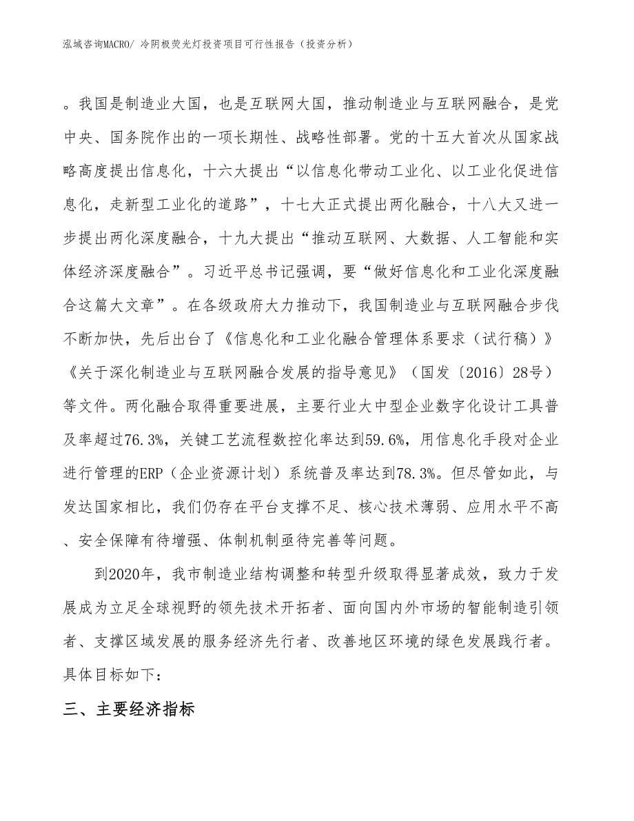 冷阴极荧光灯投资项目可行性报告（投资分析）_第5页