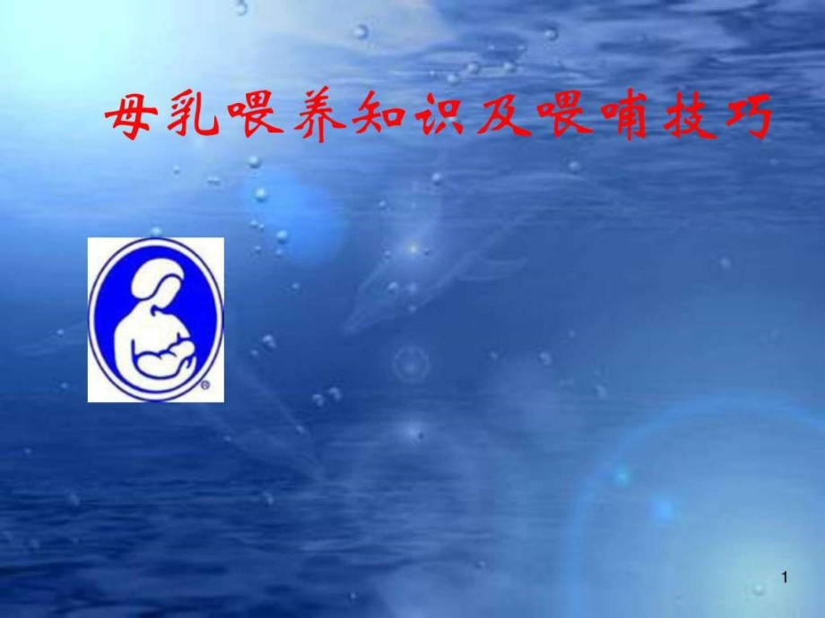 母乳喂养知识及喂哺技巧（培训） -2_第1页