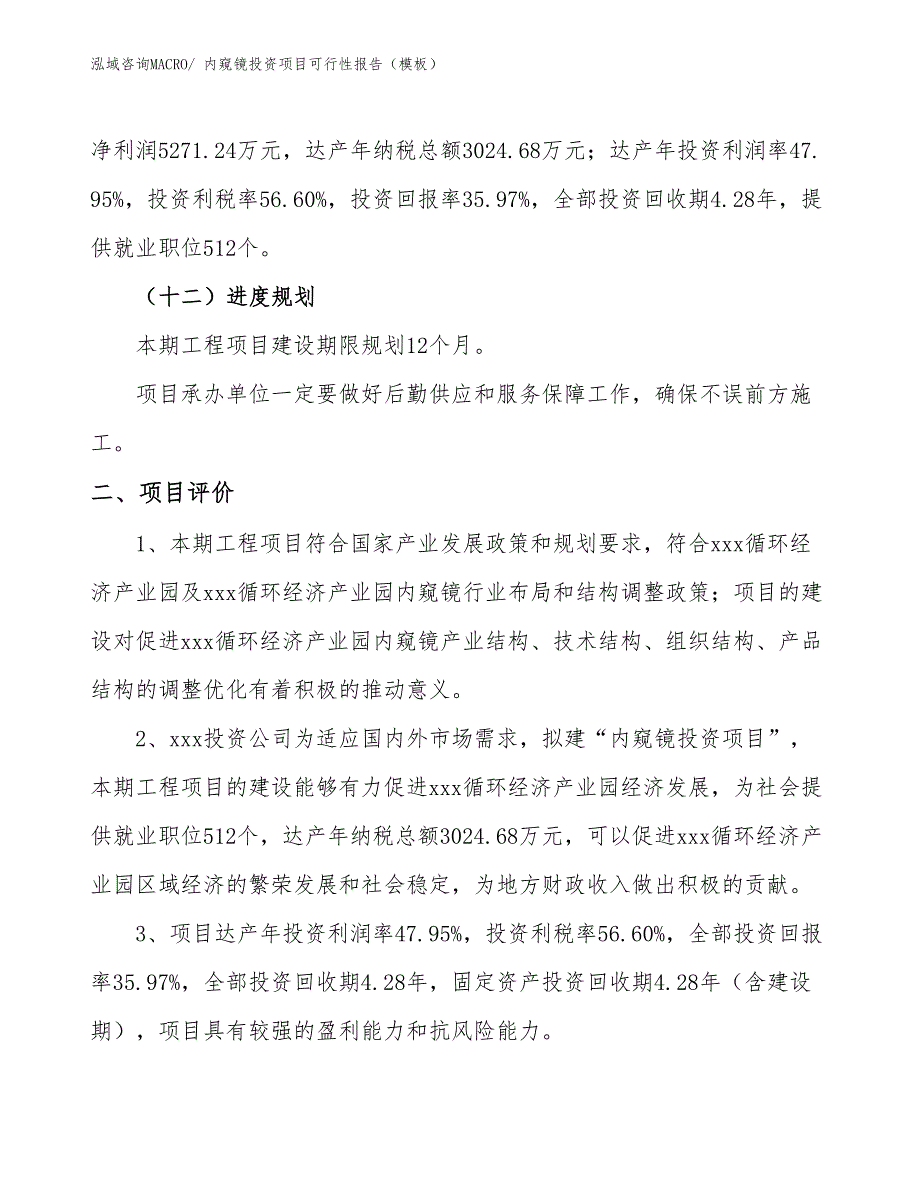 内窥镜投资项目可行性报告（模板）_第4页